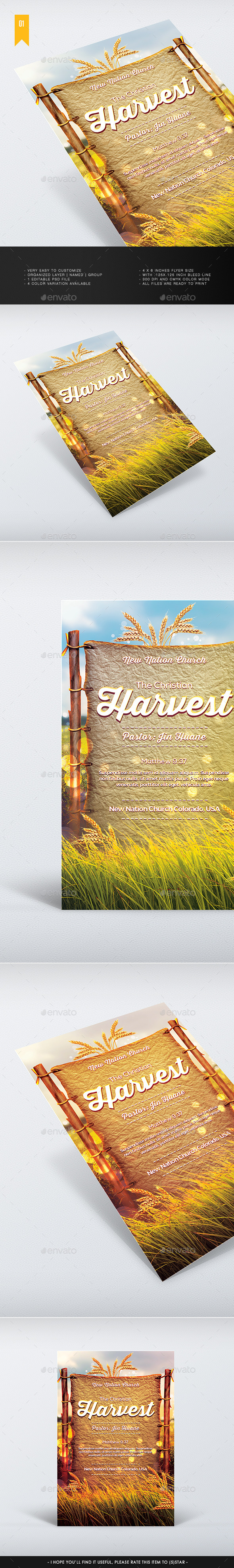 Harvest - Church Flyer