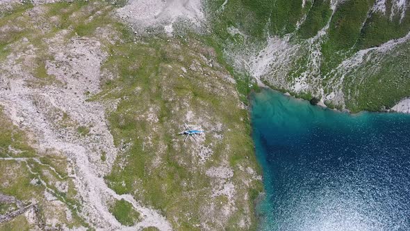 panorama of beautiful mountains in the Tashkent region