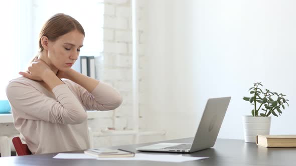 Creative Woman Feeling Tired at Work