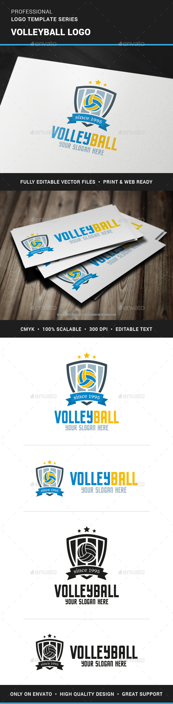 Volleyball Logo Template