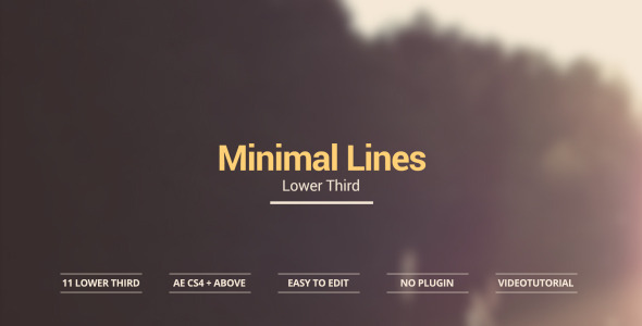 Minimal Lines Lower Third alt