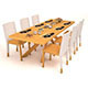 Dining table set - 3DOcean Item for Sale