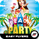 Beach Party Flyer Template - GraphicRiver Item for Sale
