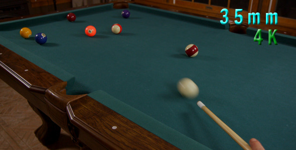 Hitting Pool Ball In A Pocket Billiards Game 6 