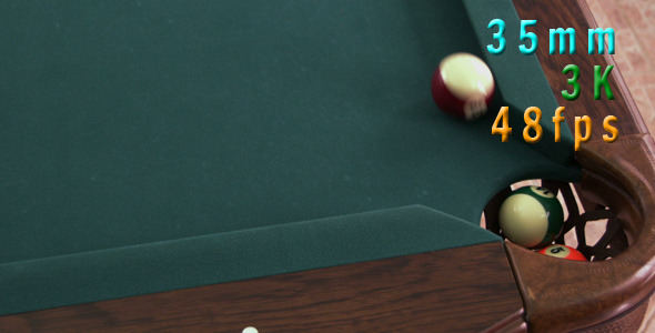 Billiard Balls Going Into The Corner Pocket 17 