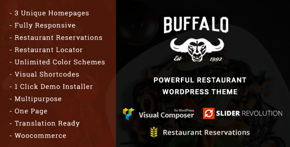 Buffalo - Cafe & Restaurant WordPress Theme