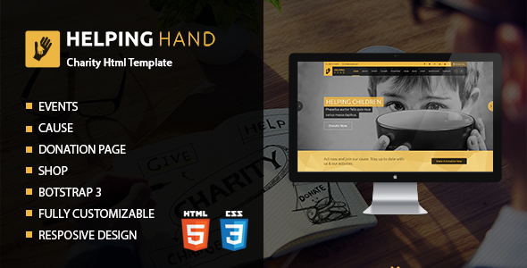Helping Hand | Charity Donation HTML Template