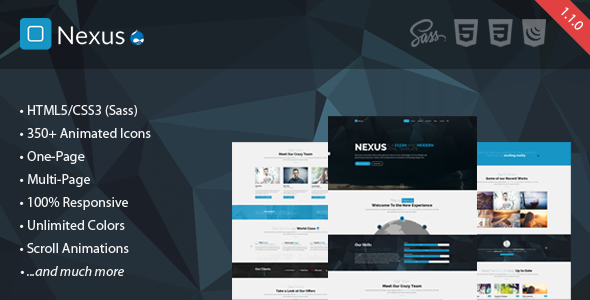 Nexus - Multi/One-Page Business Drupal 7.6 Theme