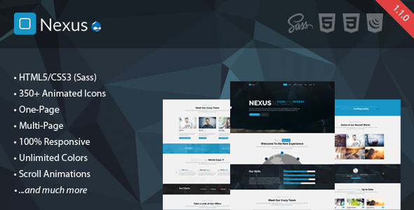 Nexus - Multi / One-Page Business Drupal 7.6 Theme