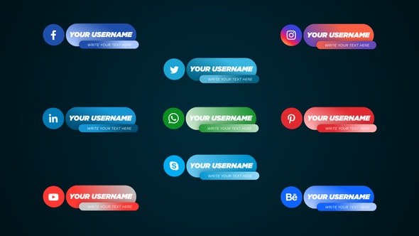 Stylish And Elegant Lower Third For Social Media alt