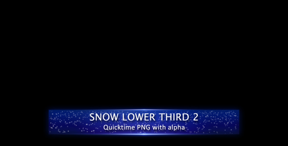 Snow Lower Third 2