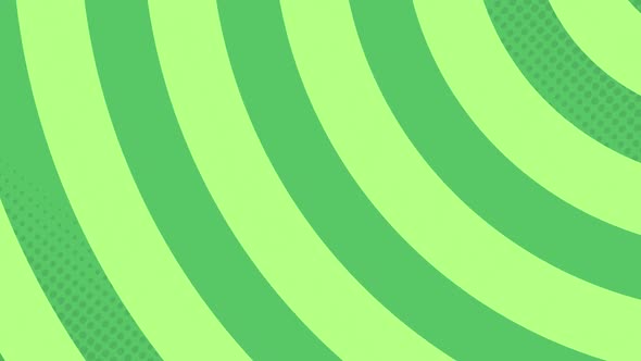 Circles forming in hypnotic motion against green background