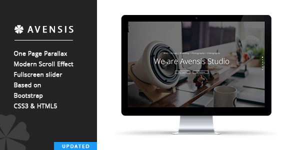 Avensis - One Page Responsive Parallax Template