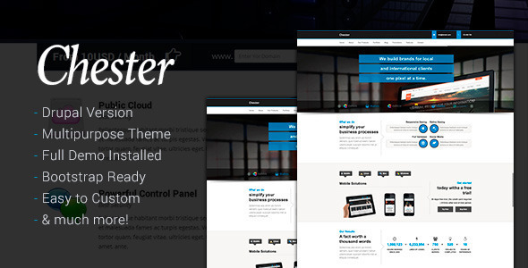 Chester Multi-Purpose And Software Drupal 7 Theme