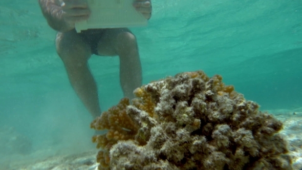 Underwater Shooting With Tablet Computer