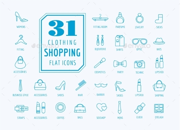 E-commerce Vector Icons Set. Shopping Symbols