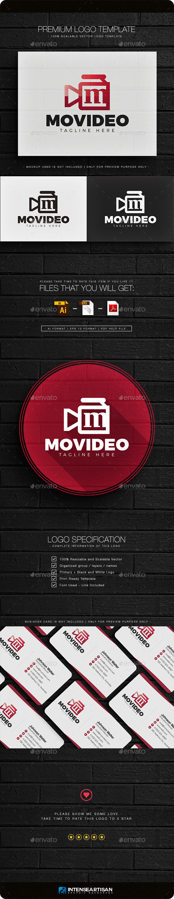 Movideo - Letter M Logo