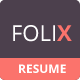 Folix - Responsive Resume, Personal Portfolio Temp - ThemeForest Item for Sale