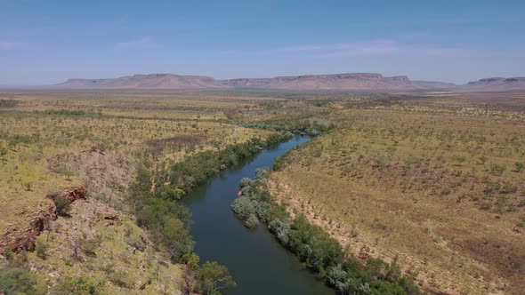 King River Wyndham Western Australia 4K Aerial Drone