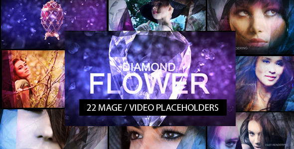 Photo Gallery on a Diamond Flower 