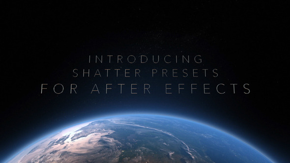 Shatter After Effects Presets