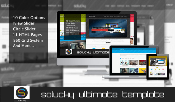 Solucky Ultimate HTML Template