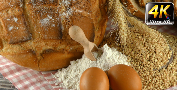 Bread Wheat Egg and Flour Concept 2