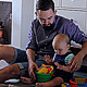 Father Playing with a Small Child in the Nursery - VideoHive Item for Sale