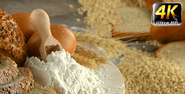 Bread Wheat Egg and Flour Concept 5