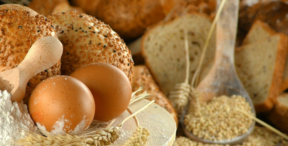 Bread Wheat Egg and Flour Concept 6