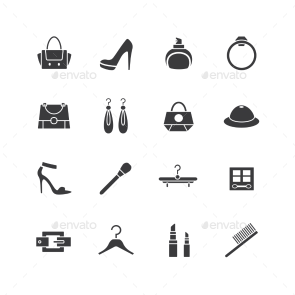 Web Store Vector Icons Set. Shopping Symbols