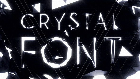 Crystal Font Pack with Shapes and Titles