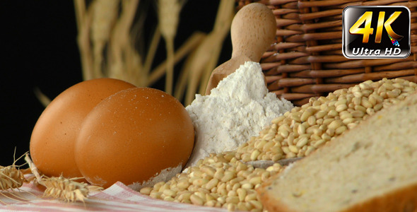 Bread Wheat Egg and Flour Concept 9