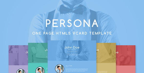 Persona Responsive HTML5 Vcard Template