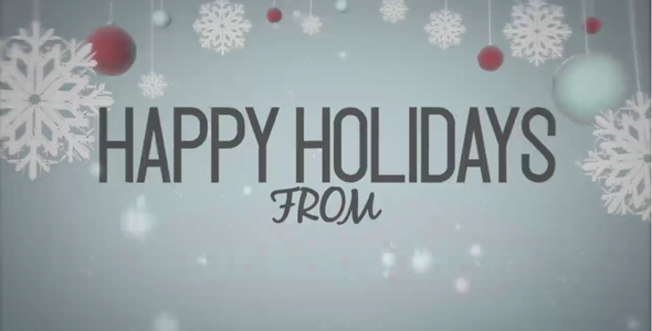 Happy Holidays - Snowy Animation alt