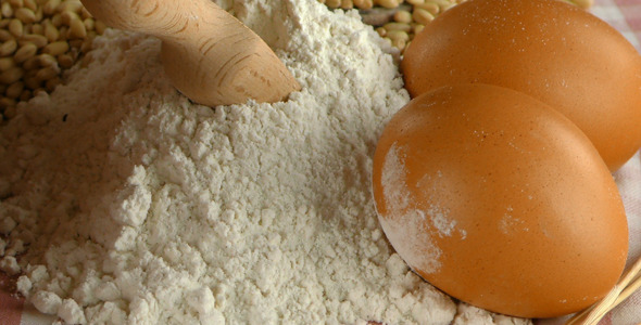 Bread Wheat Egg and Flour Concept 14