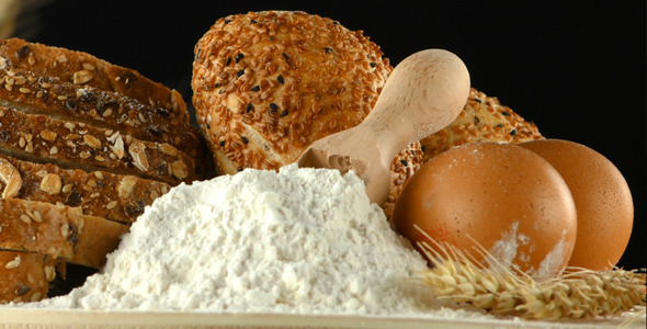Bread Wheat Egg and Flour Concept 16