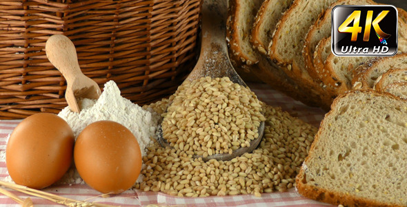 Bread Wheat Egg and Flour Concept 19