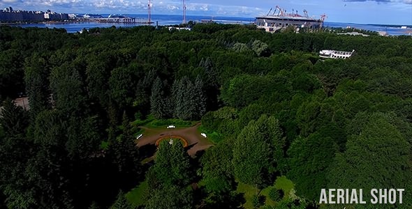 Delta Of The Neva River Aerial Shot 2 alt