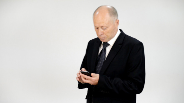 Businessman Texting Message
