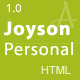Joyson Personal - Resume / CV Vcard Portfolio HTML - ThemeForest Item for Sale