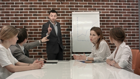 Businessman Giving a Presentation