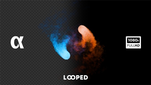 Red And Blue Smoky Yin-Yang alt