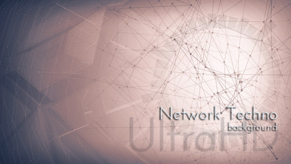 Network Techno Motion Background