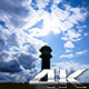 Clouds over Tower on a Sunny Day - VideoHive Item for Sale