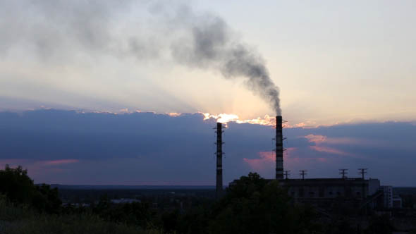 From Pipe Factory Smoke Out