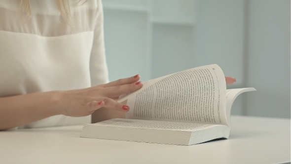 Girl Reads a Book