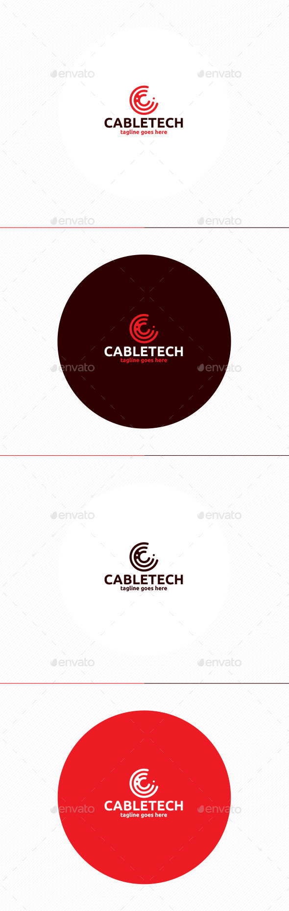 Cable Tech Logo • Letter C