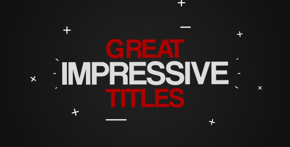 Impressive Titles Pack