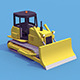 Bulldozer low poly - 3DOcean Item for Sale
